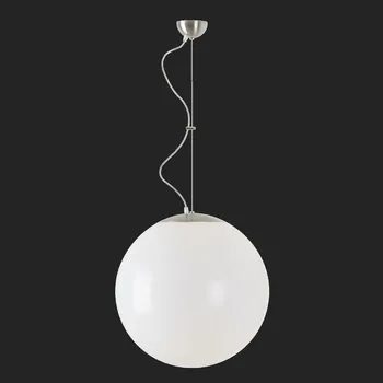 OSMONT ISI66227 ISIS L4 závěsné plastové svítidlo nerez broušená / bílá IP40 3000 K 41W LED nouzové kombinované 3 h