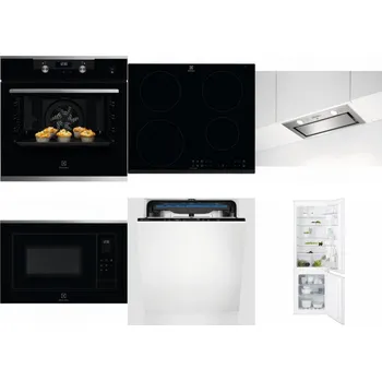 Set domácích spotřebičů ELECTROLUX KODEH70X + ELECTROLUX LIR60430 + ELECTROLUX LFG716X + ELECTROLUX LMS4253TMX + ELECTROLUX EES48200L + ELECTROLUX ENT6TF18S
