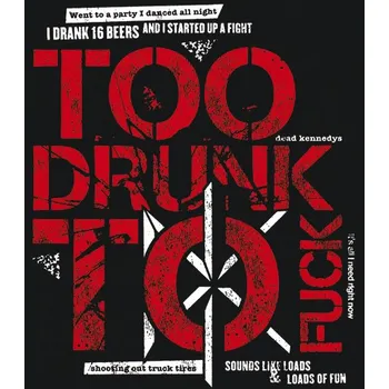 Nášivka nášivka na záda, zádovka Dead Kennedys - Too Drunk Too