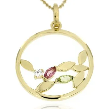 Přívěsek Zlatnictví U Kostela Zlatý přívěsek lístečky 119 690959105