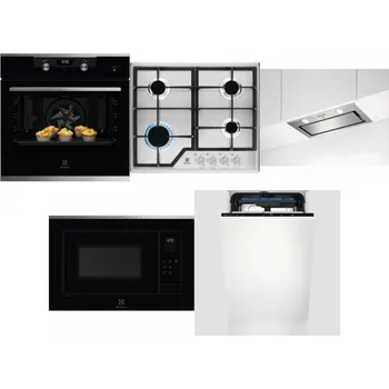 Set domácích spotřebičů ELECTROLUX KODEH70X + ELECTROLUX KGS6426SX + ELECTROLUX LFG716X + ELECTROLUX LMS4253TMX + ELECTROLUX EEM23100L