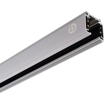 Bodové svítidlo Deko-Light kolejnicový systém 3-fázový 230V D Line přisazená lišta 1m 220-240V AC/50-60Hz šedá RAL 7040 1000 710001