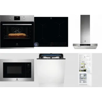 Set domácích spotřebičů ELECTROLUX KOFGH70TX + ELECTROLUX EIS62449 + ELECTROLUX LFT426X + ELECTROLUX EMS4253TEX + ELECTROLUX EES48200L + ELECTROLUX LNT3LF18S