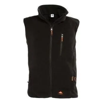 Pánská vesta Vyhřívaná vesta Alpenheat fleece - černá Barva: černá, Velikost: M