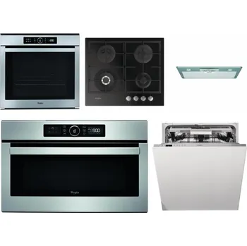 Set domácích spotřebičů WHIRLPOOL ABSOLUTE AKZM 8480 IX + WHIRLPOOL GOFL 629/NB + WHIRLPOOL AKR 650/1 IX + WHIRLPOOL ABSOLUTE AMW 730 IX + WHIRLPOOL WIO 3T133 PLE
