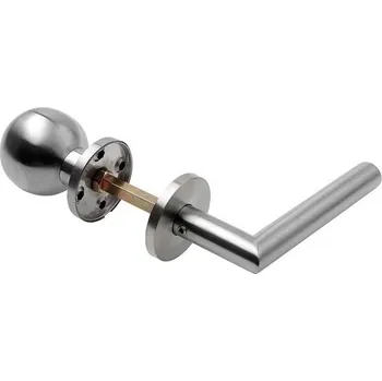 Dveřní kování Kování FAB AHW500 koule-klika L, kulatá rozeta, nerez, levé