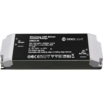 Napájecí zdroj pro osvětlení Deko-Light LED-napájení BASIC, DIM, CV, 24V 12-50W konstantní napětí 500-2080 mA IP20 stmívatelné 24V DC 12,00-50,00 W 862222