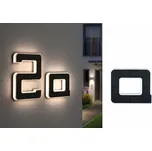 PAULMANN Solární LED domovní číslo a svítidlo písmeno A vč. vyměnitelné nabíjecí baterie IP44 3000K černá