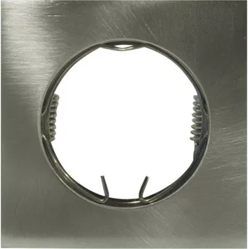 Bodové svítidlo ACA Lighting bodové svítidlo hranaté zapuštěné MR11 BS3154 broušený nikl BS3154NMMR11