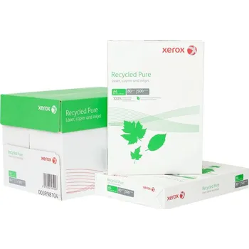 Papír pro tiskárny Bílý recyklovaný papír Xerox Recycled Pure, A4, 80 gsm, 5x500 listů, bělost 90%