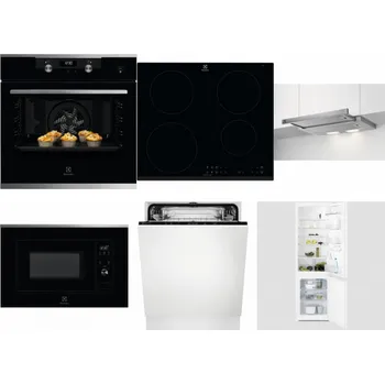 Set domácích spotřebičů ELECTROLUX KODEH70X + ELECTROLUX LIR60430 + ELECTROLUX LFP326S + ELECTROLUX LMS2203EMX + ELECTROLUX EEA27200L + ELECTROLUX LNT3LF18S