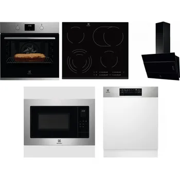 Set domácích spotřebičů ELECTROLUX KOFGH70TX + ELECTROLUX EHF6547FXK + ELECTROLUX LFV316K + ELECTROLUX EMS4253TEX + ELECTROLUX EEM48300IX