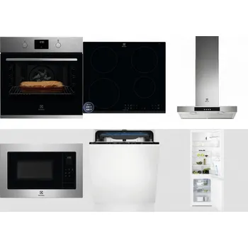 Set domácích spotřebičů ELECTROLUX KOFGH70TX + ELECTROLUX LIR60433B + ELECTROLUX LFT426X + ELECTROLUX EMS4253TEX + ELECTROLUX EES48200L + ELECTROLUX LNT3LF18S