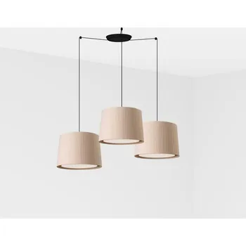 Svítidlo FARO SAMBA závěsné svítidlo, černá/béžová, 3L