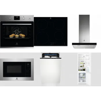 Set domácích spotřebičů ELECTROLUX KODGH70TX + ELECTROLUX LIR60430 + ELECTROLUX LFT766X + ELECTROLUX EMS4253TEX + ELECTROLUX EEM23100L + ELECTROLUX LNT3LF18S