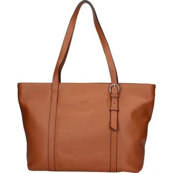 Elegantní dámská kožená kabelka Katana Irnise - koňak