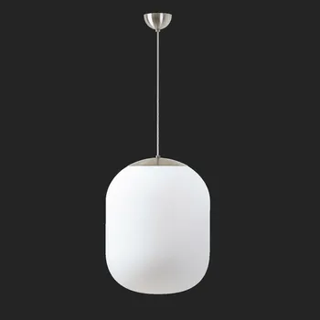 OSMONT TAN67874 TANIA S2 závěsné skleněné svítidlo nerez broušená / bílá IP40 4000 K 41W LED nouzové kombinované 3 h