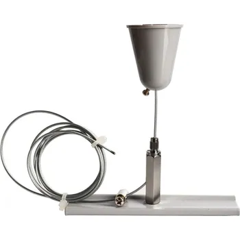 Bodové svítidlo Deko-Light kolejnicový systém 3-fázový 230V D Line závěsný držák stropní rozeta 1,5m šedá RAL 7040 120 710049