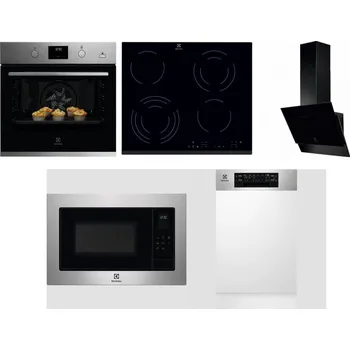 Set domácích spotřebičů ELECTROLUX KODGH70TX + ELECTROLUX EHF6343FOK + ELECTROLUX LFV616K + ELECTROLUX EMS4253TEX + ELECTROLUX EEM43300IX
