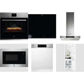 Set domácích spotřebičů ELECTROLUX KOFGH70TX + ELECTROLUX LIR60433B + ELECTROLUX LFT426X + ELECTROLUX EMS4253TEX + ELECTROLUX EEM48300IX + ELECTROLUX LNT3LF18S