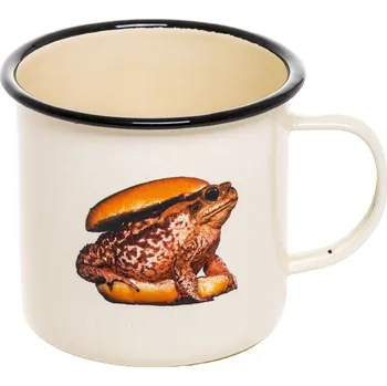 Hrnek smaltovaný TOILETPAPER TOAD 10 cm, béžová, Seletti - doprava zdarma od 2999 Kč