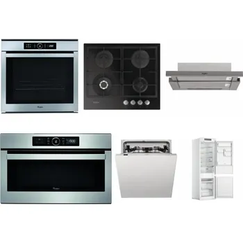 Set domácích spotřebičů WHIRLPOOL ABSOLUTE AKZM 8480 IX + WHIRLPOOL GOFL 629/NB + WHIRLPOOL AKR 5390/1 IX + WHIRLPOOL ABSOLUTE AMW 730 IX + WHIRLPOOL WIC 3C33 PFE + WHIRLPOOL WHC18 T311