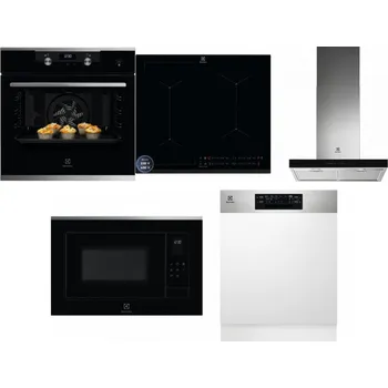 Set domácích spotřebičů ELECTROLUX KODEH70X + ELECTROLUX EIS62449 + ELECTROLUX LFT766X + ELECTROLUX LMS4253TMX + ELECTROLUX EEM48300IX