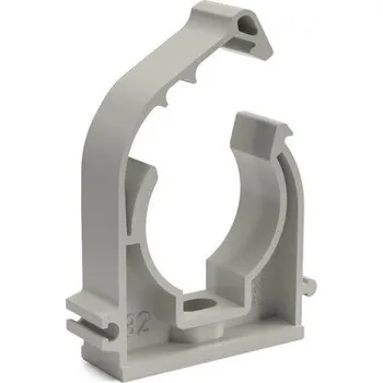 Příchytka plastová s klipem 20, pro plastové potrubí