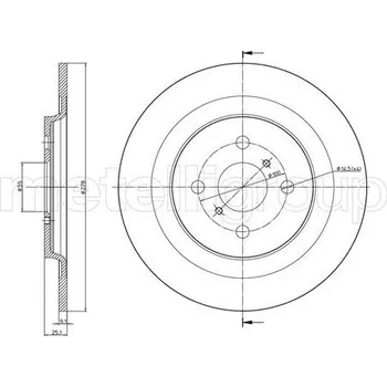 Brzdový kotouč Brzdový kotouč METELLI 23-0947C