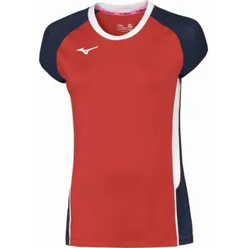 Dámské sportovní tričko Mizuno Premium High-Kyu Tee/Red/White Velikost: S