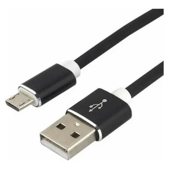 Datový kabel everActive cable micro USB 1m - Black silicone quick charge 2 4A - CBB-1MB