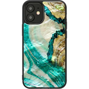 Pouzdro na mobilní telefon Pouzdro iKins pro Apple iPhone 12 mini aqua achát