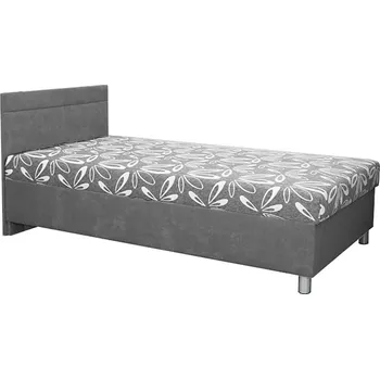 Postel Jednolůžko ADEL | 140x200 cm | pevný rošt přední výklop | VÝBĚR POTAHU A MATRACE | z ČR