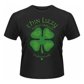 Merch Thin Lizzy: Tričko Four Leaf Clover L 2012