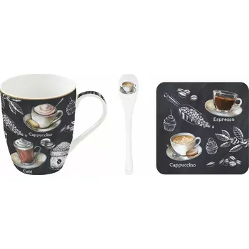 Easy Life, Itálie Easy Life - Čajová sada Barista v dárkové krabičce - 350 ml Barva: černá