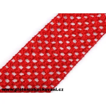 Textilní guma Pruženka na sukýnky - červená
