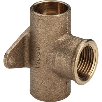 Pájecí T-kus nástěnný CU 4490G d 18 x 1/2", vnitřní závit, Viega 138127, model 94490G