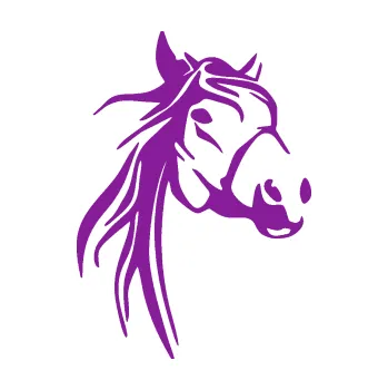 Samolepící dekorace Kůň 096 pravá (14 - fialová) SAMOLEPKA NA AUTO, NÁLEPKA, FÓLIE, POLEP, TUNING, VLASTNÍ TEXT, TISK, AUTOSAMOLEPKY.cz, POLEPY, OBRÁZEK, LOGO, 3D STICKERS