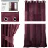 Závěs AmeliaHome Velvet dekorační závěs burgundový 140 x 270 cm