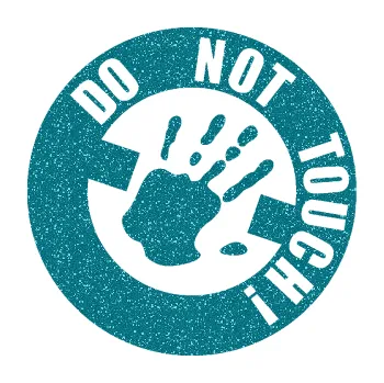 Polep vozidla SAMOLEPKA Do not touch! Nápis (92 - Ultra Metalic tyrkysová) NA AUTO, NÁLEPKA, FÓLIE, POLEP, TUNING, VLASTNÍ TEXT, TISK, AUTOSAMOLEPKY.cz, POLEPY, OBRÁZEK, LOGO, SAMOLEPKY