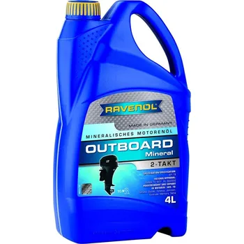 Motorový olej RAVENOL OUTBOARDOEL 2T MINERAL 4L (Minerální lodní motorový olej pro 2-taktní závěsné motory)