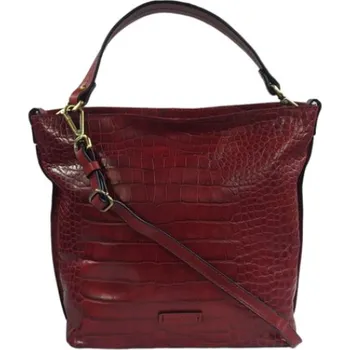 Kabelka Gianni Conti dámská kožená kabelka kroko červená 9493028 red