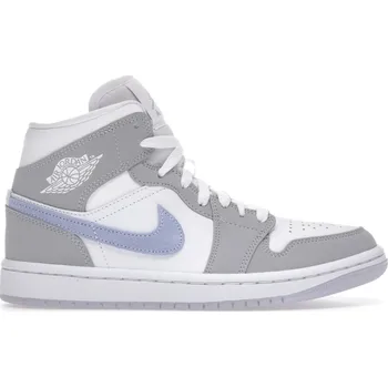 Pánská móda Jordan 1 Mid Wolf Grey Aluminum Velikost: 42 BQ6472-105