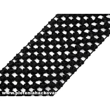 Textilní guma Pruženka na sukýnky - černá