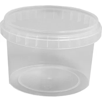 Jednorázové nádobí kelímek kulatý 550 ml, PP, s pojistkou - transparentní (28 ks/balení)