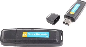 Diktafon USB hlasový záznamník černý
