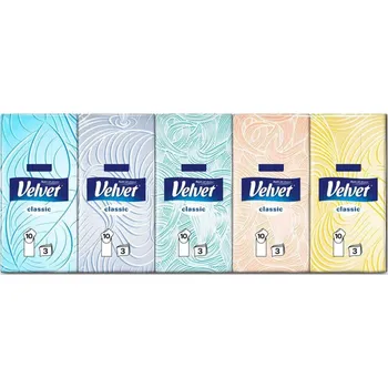 Papírový kapesník Velvet Classic 151271 10x 10 ks