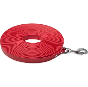 Vodítko pro psa Firedog BioThane Stopovačka 19 mm 15 m Barva: Červená