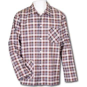 Pánská móda LUIZ Pánský pyžamový kabátek na knoflíky -Plátno- Igor 52 Velikost: 50