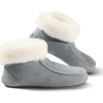 Dámské pantofle Fellhof Domácí obuv s koženou podrážkou Zvolte variantu: Modrá, Velikost: 45